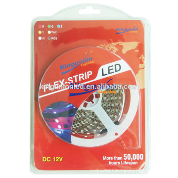 Hochwertige 3528/5050 rgb LED Streifen Licht mit Blister-Paket